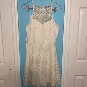 Womens White Lace Dress